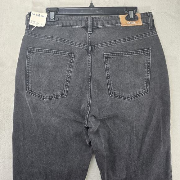 Free People We The Free Pacifica Slim Straight Leg Jeans Sz 32 Black (32x27) NWT - Picture 10 of 16